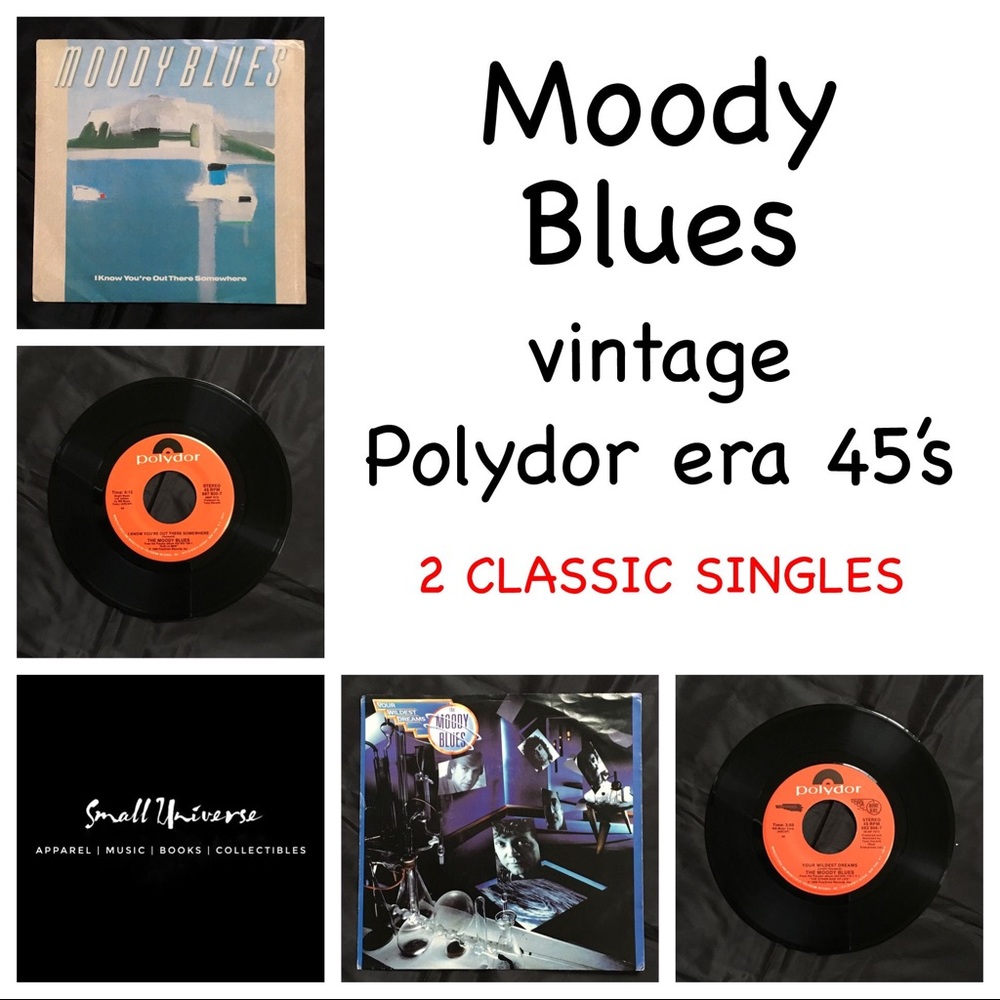 Moody Blues 45’s (vinyl record singles set)